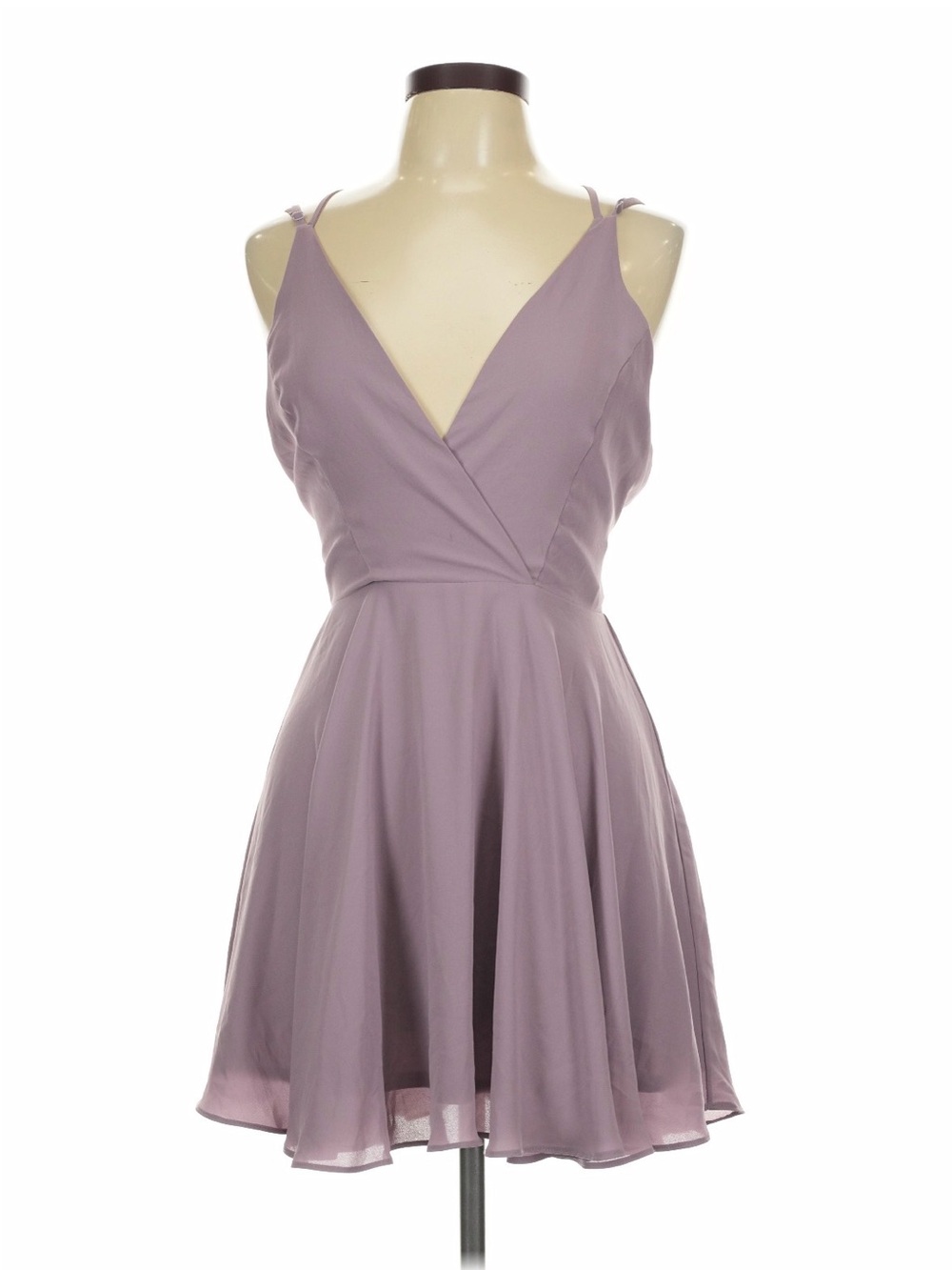 Urban Outfitters Lavender V-Neck Mini Dress
